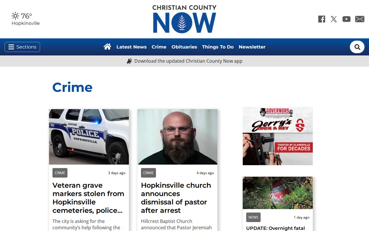 Christian County crime news and mugshot report section